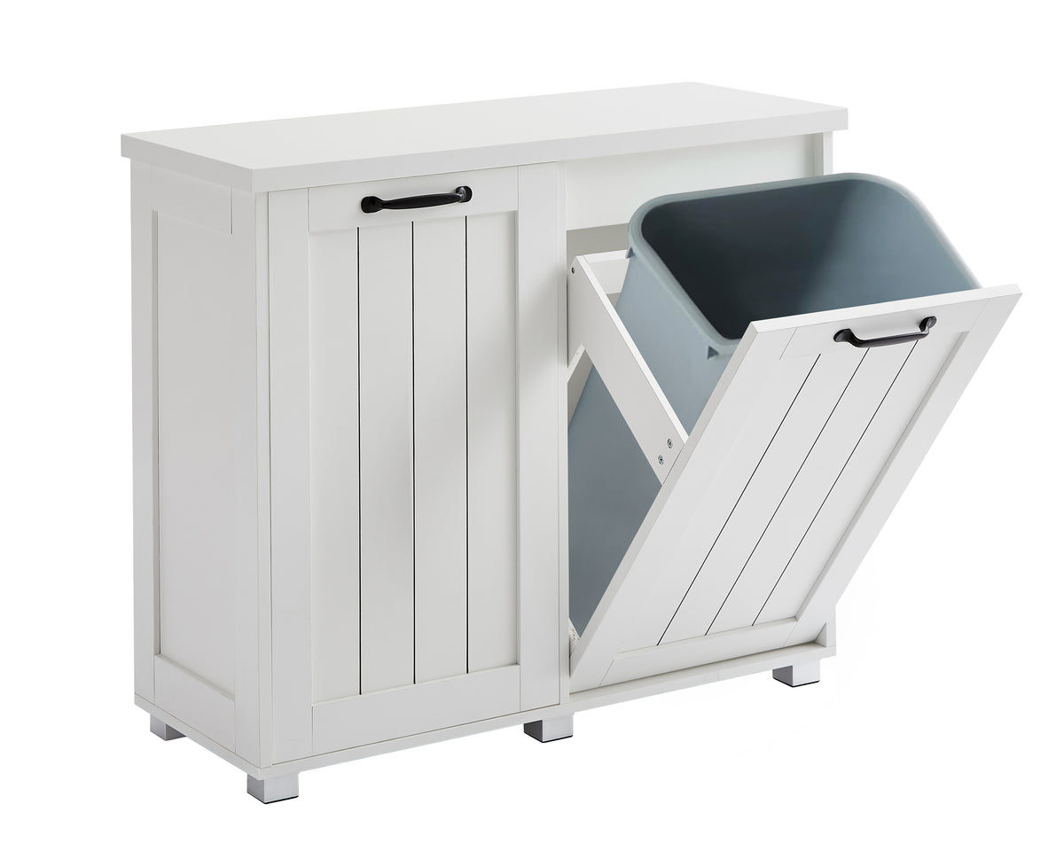 Dual-Compartment Tilt-Out Waste Cabinet – alternate view