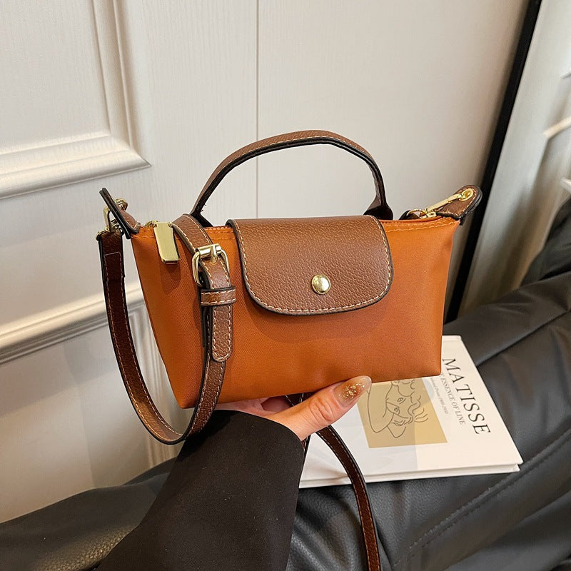 Mini Nylon Dumpling Crossbody Bag – F