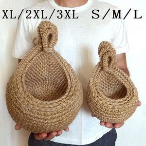 Handwoven Hanging Fruit and Vegetable Basket – yellow