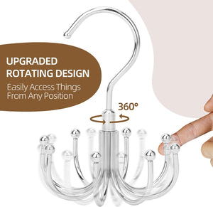 Rotating Tank Top & Bra Organizer Hanger – 8 Hooks