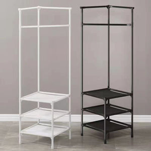 Corner clothes rack clothes rack triangle clothes rack bedroom – alternate view