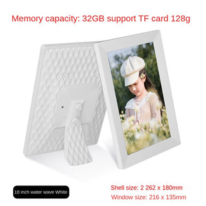 Wi-Fi Digital Photo Frame with 32GB Storage – 10-inch Ultra-thin White 32GB