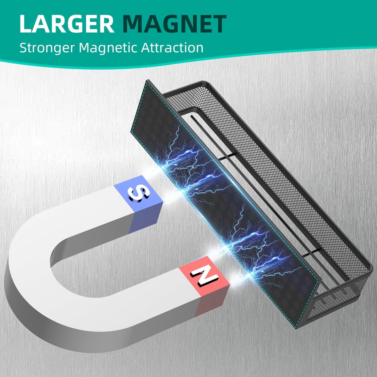 New Magnetic Shelf Moveable Magnetic Fridge Organizer Rack Seasoning – 4PCS
