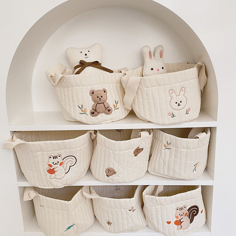 Hanging Crib and Diaper Organizer – bears