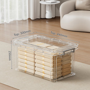 Large Clear Stackable Storage Box – B