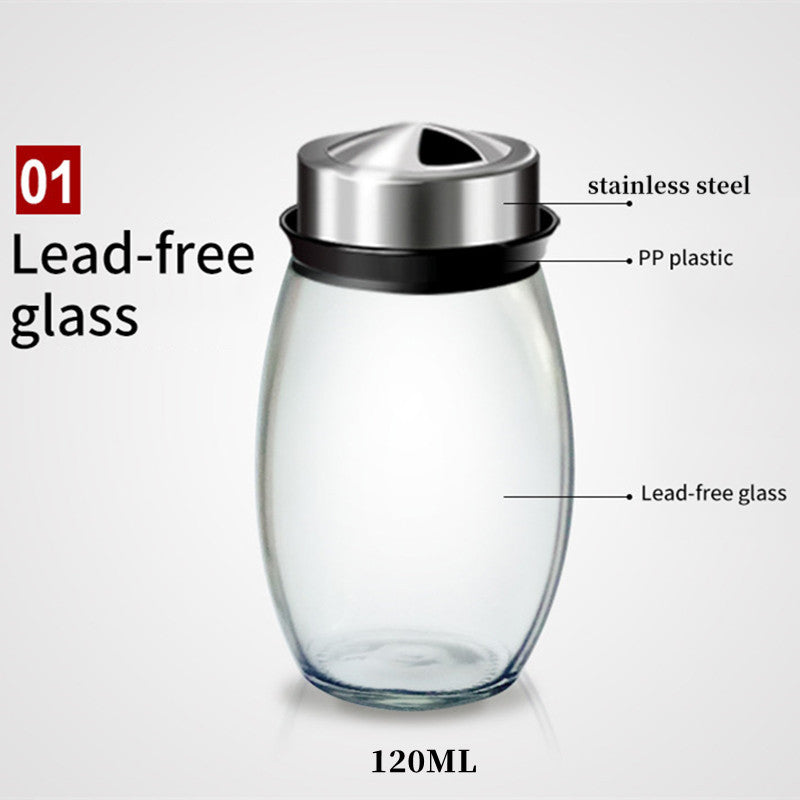 Rotating Glass Spice Jar Set – alternate view