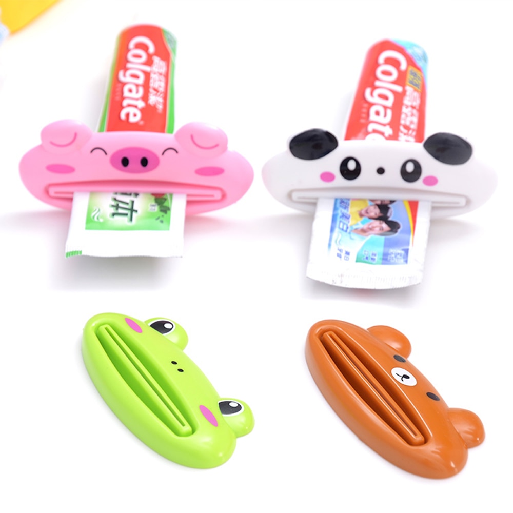Animal-Shaped Toothpaste Tube Squeezer – Pink