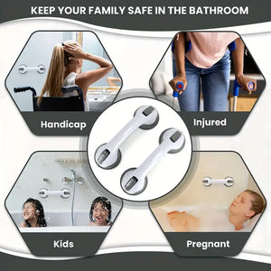 Suction-Cup Bathroom Safety Grab Bar