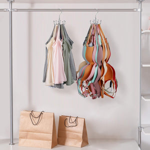 Rotating Tank Top & Bra Organizer Hanger – 8 Hooks