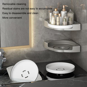 Rotating No-Drill Corner Shower Shelf – alternate view