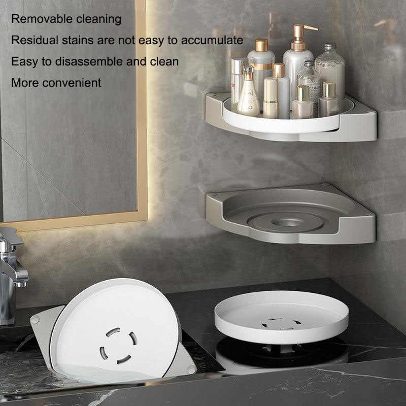 Rotating No-Drill Corner Shower Shelf – alternate view