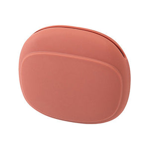 Silicone earphone cable bag Data cable storage case Silicone storage – brown