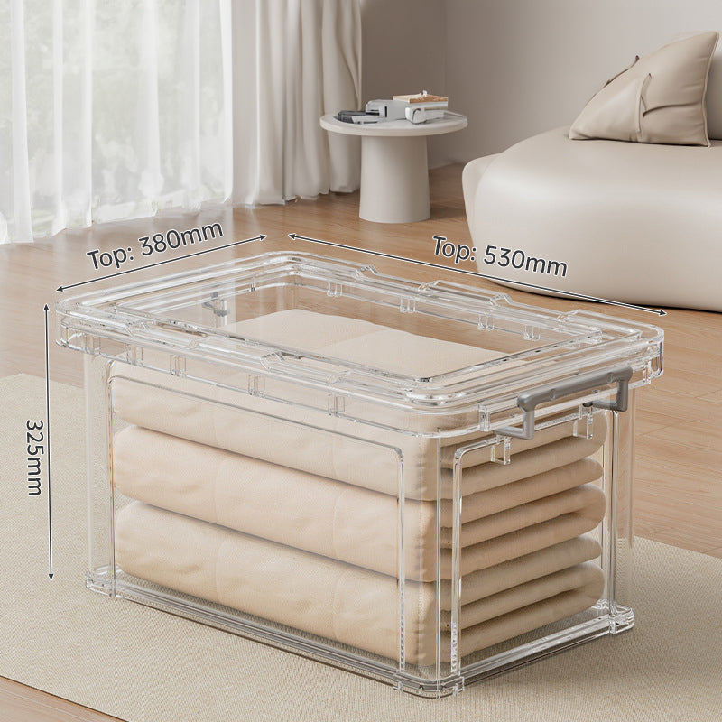 Large Clear Stackable Storage Box – B