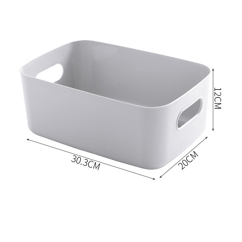 Plastic Storage Basket Bathroom Cosmetics Storage Basket Kitchen – Large Transparent