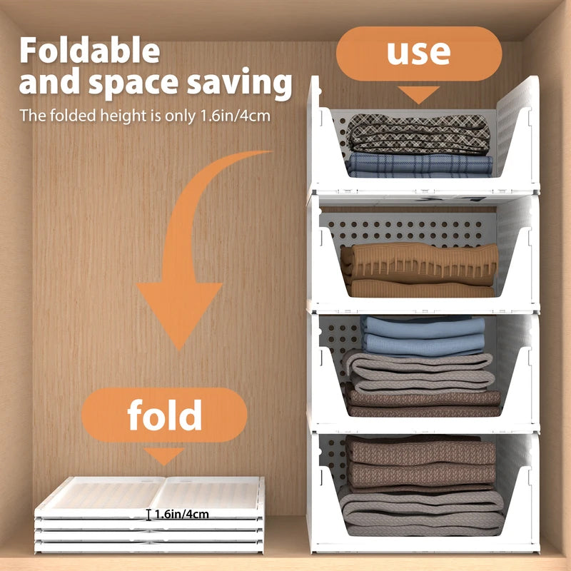 4-Pack Slide-Out Closet Organizer Bins – alternate view