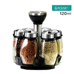 Rotating 7-Jar Spice Organizer Set – alternate view