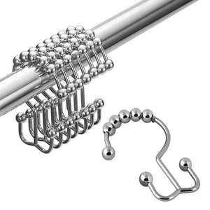 Stainless Steel Hook, Mountain Shaped Ball Curtain, Double Sided – Golden
