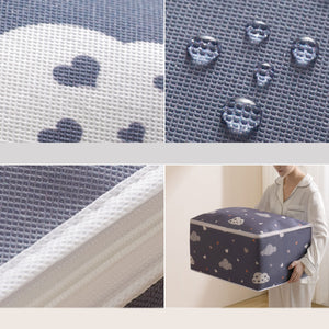 Dust-Resistant Quilt and Clothing Storage Bag – Clouds Beige