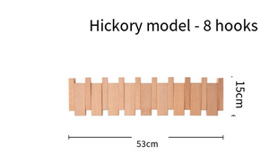 Piano-Key Folding Wall Coat Rack – alternate view