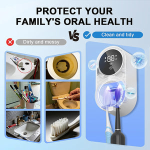 Rechargeable Sensor Toothbrush & Razor Holder with Drying Function