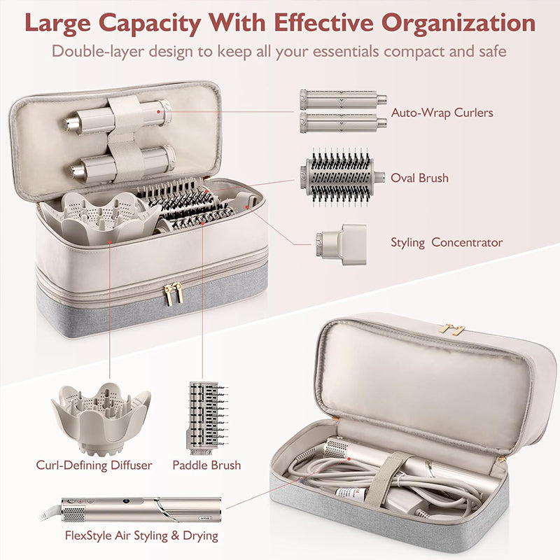 2-Layer Portable Waterproof Case for Hair Stylers (Fit Shark – alternate view
