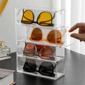 Acrylic Simple Clear Glasses Organizer Display Stand Sunglasses – alternate view