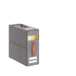 Compact Foldable Storage Cubes for Linens – Grey