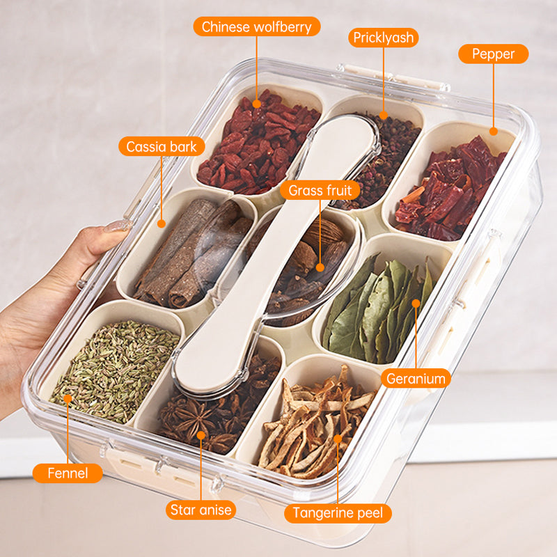9-Piece Divided Refrigerator Organizer Tray – alternate view