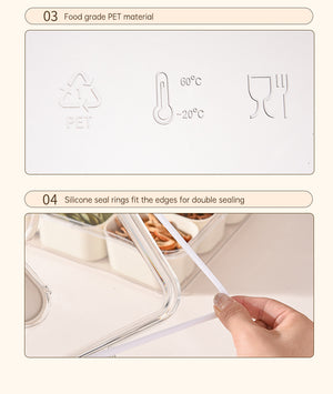 9-Piece Divided Refrigerator Organizer Tray – alternate view