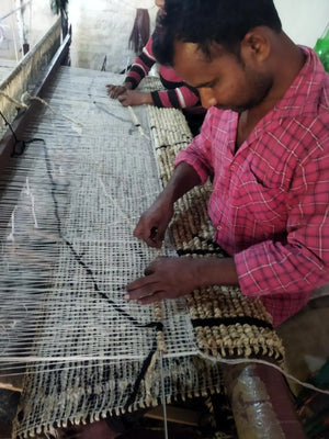 Handwoven Low-Pile Jute Area Rug