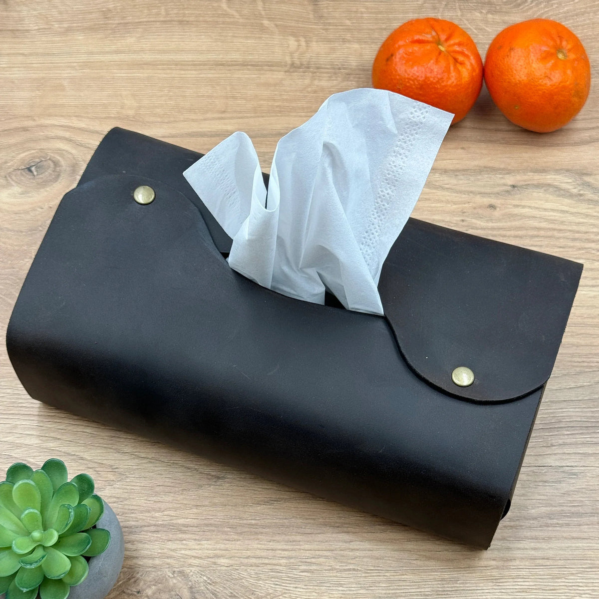 Vintage Crafts Hotel Commercial Leather Tissue Box Holder Custom Logo Paper Towel Dispenser Home Office Classic Durable Handmade