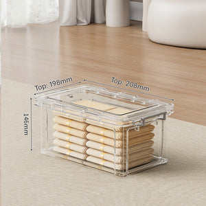 Large Clear Stackable Storage Box – B