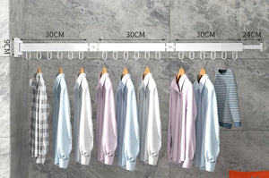 Retractable Cloth Drying Rack Folding Clothes Hanger Wall Mount – alternate view