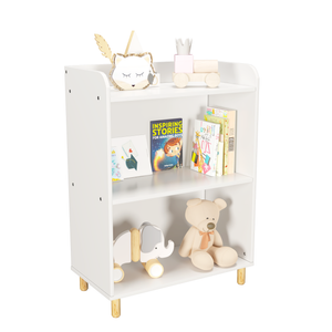 Kids 3-Tier Bookcase Children's Book Display Bookshelf Toy Storage – alternate view