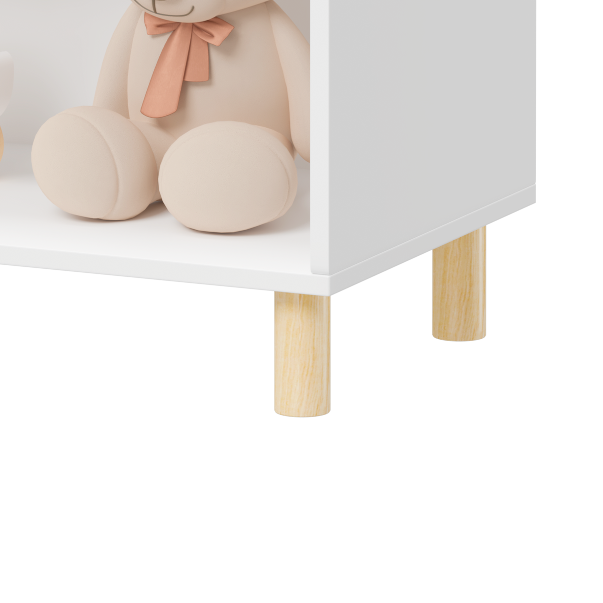 Kids 3-Tier Bookcase Children's Book Display Bookshelf Toy Storage – alternate view