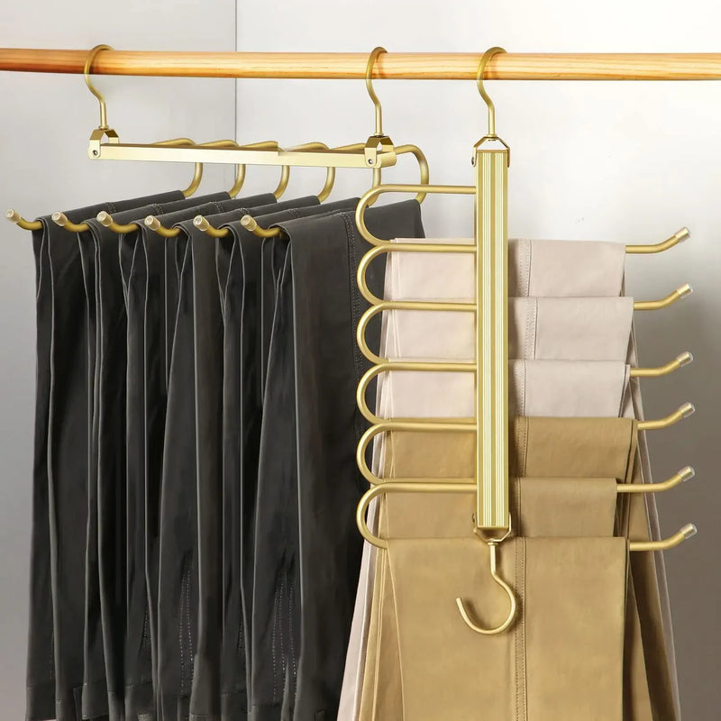 6-Tier Space-Saving Pants Hanger – alternate view