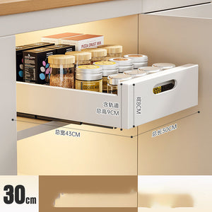 Pull-Out Cabinet Dish Organizer – alternate view