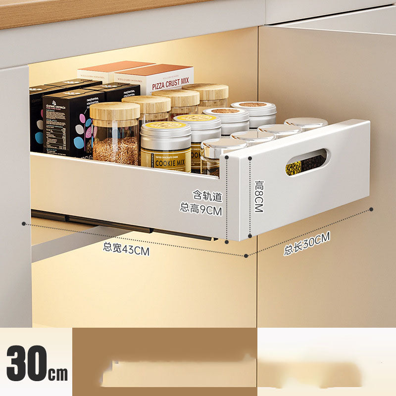 Pull-Out Cabinet Dish Organizer – alternate view