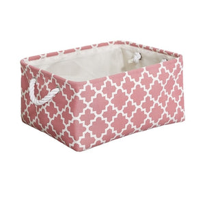 Foldable Canvas Cube Storage Bin with Handles – alternate view