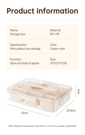 9-Piece Divided Refrigerator Organizer Tray – alternate view