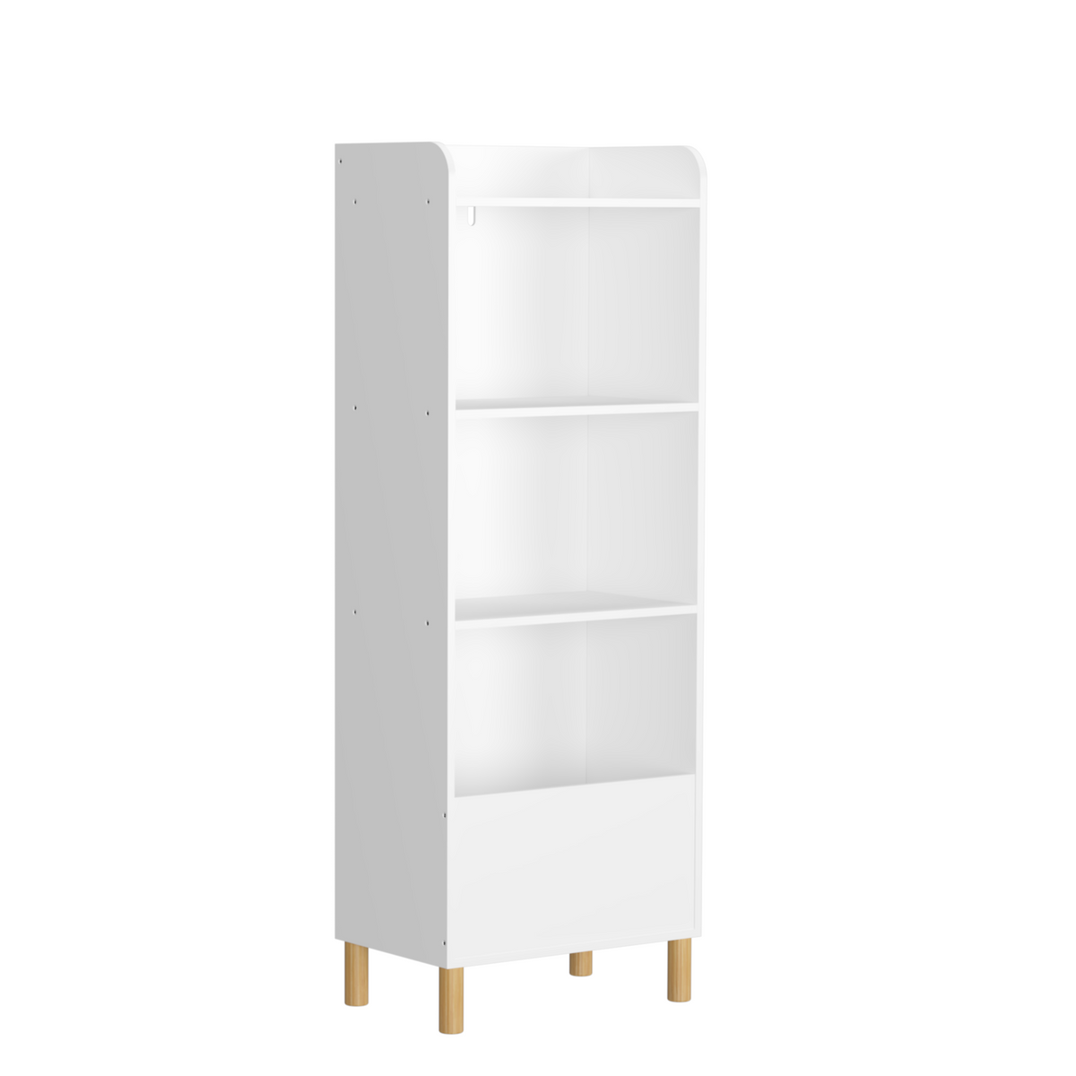 Kids 4-Tier Bookcase Children's Book Display Bookshelf Toy Storage – alternate view