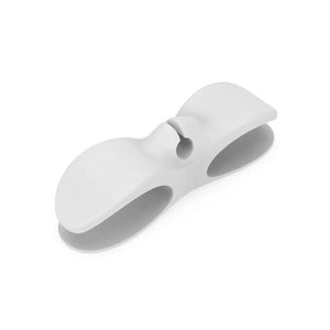 Cable organizer power cord fixing clip kitchen wall mounted plug – white