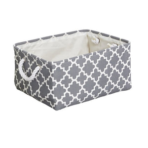 Foldable Canvas Cube Storage Bin with Handles – alternate view
