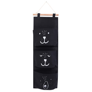 3-Pocket Hanging Handbag Organizer – Grey