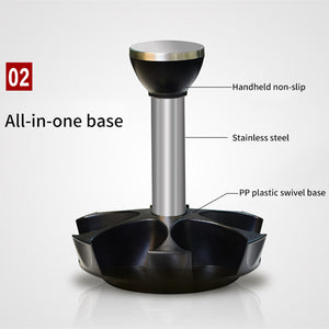 Rotating Glass Spice Jar Set – alternate view