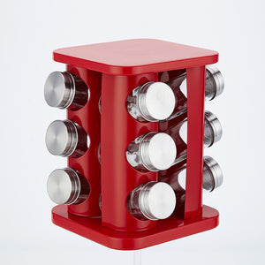 12-Piece Rotating Glass Spice Jar Set – alternate view