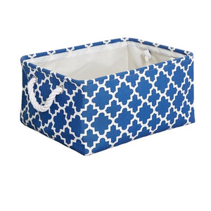Foldable Canvas Cube Storage Bin with Handles – alternate view