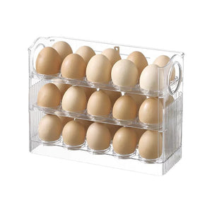 Multi-Tier Refrigerator Egg Organizer – Green