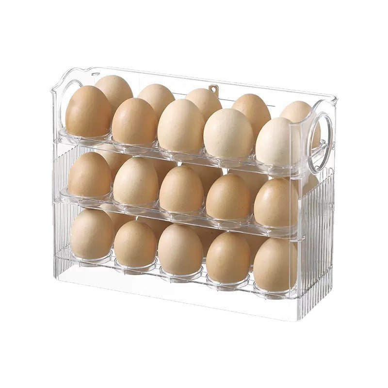 Multi-Tier Refrigerator Egg Organizer – Green