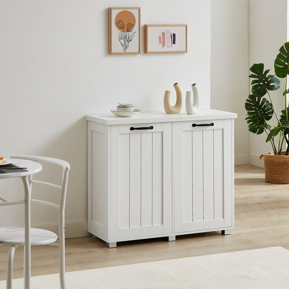 Dual-Compartment Tilt-Out Waste Cabinet – alternate view